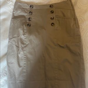H&M Khaki Pencil Skirt